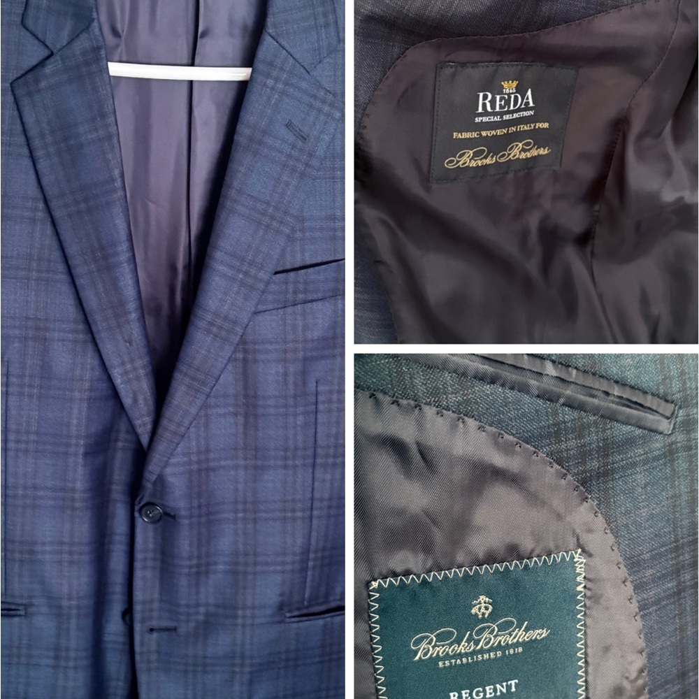 Brooks Brothers Blue Sport Coat Reda Regent Fit